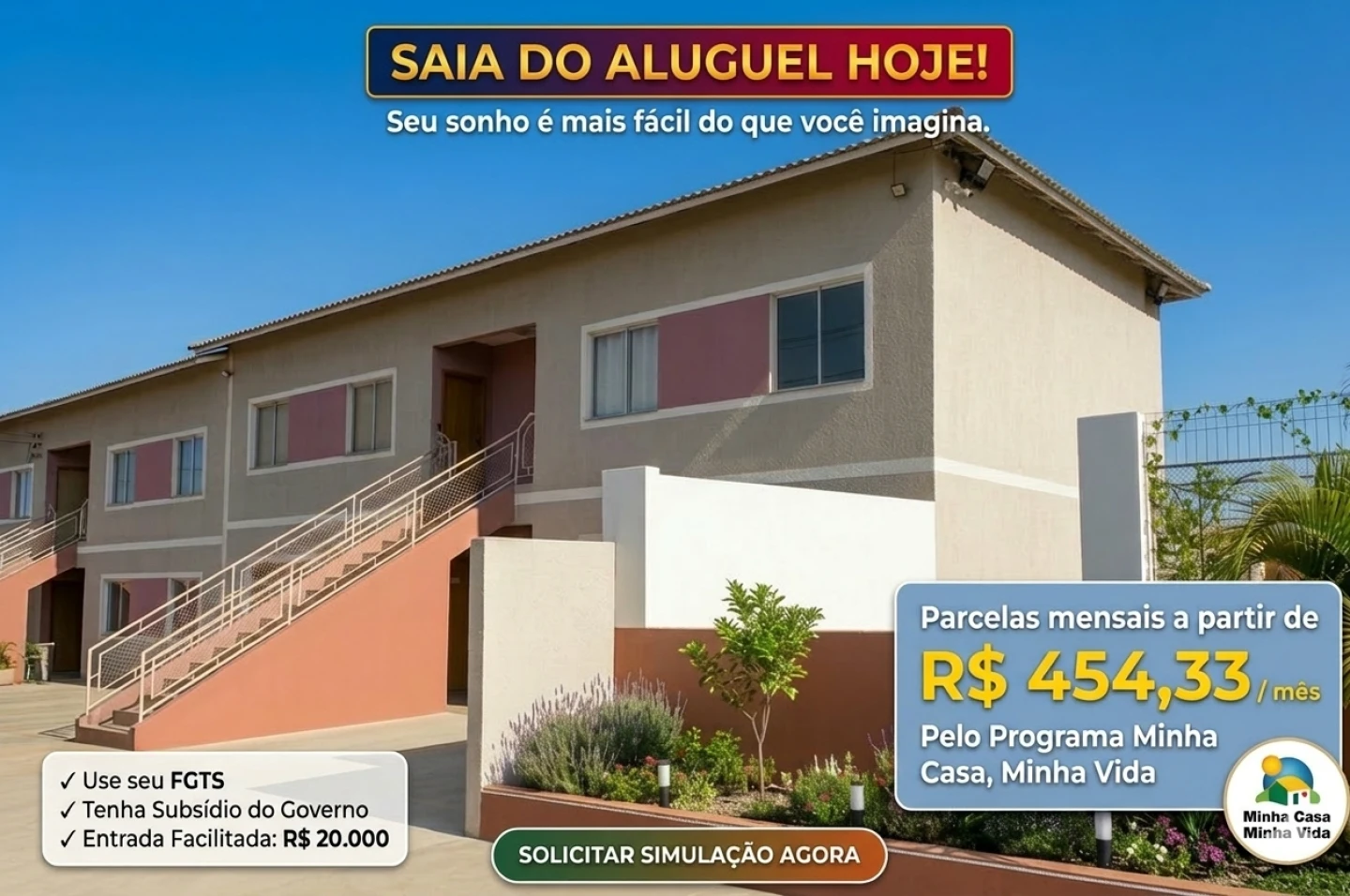 Apartamento com 2 quartos, sala, cozinha, WC, área de serviço e vaga de garagem, (condomínio com piscina e churrasqueira)- Recreio do Mossoró - Cidade Ocidental - GO