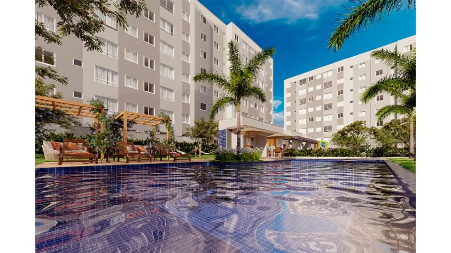 Apartamento 02 quartos - Lazer Completo -Bairro São Gabriel