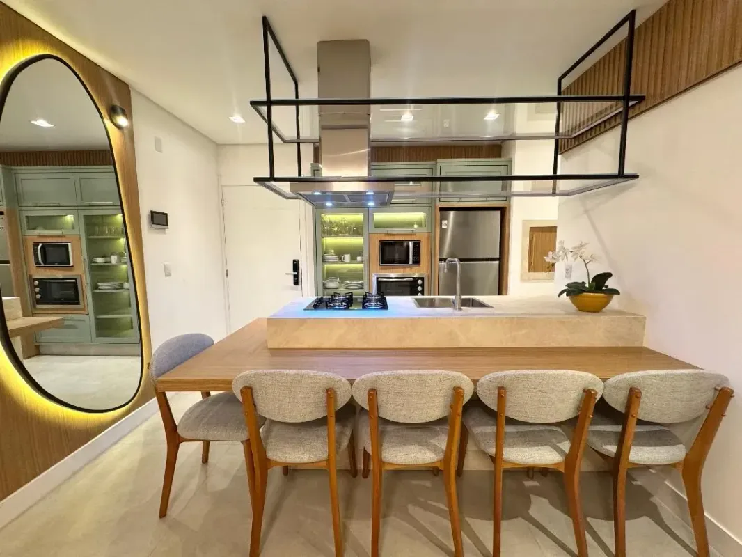 Apartamento para alugar com 55 m², 1 quarto, 2 banheiros, 1 vaga