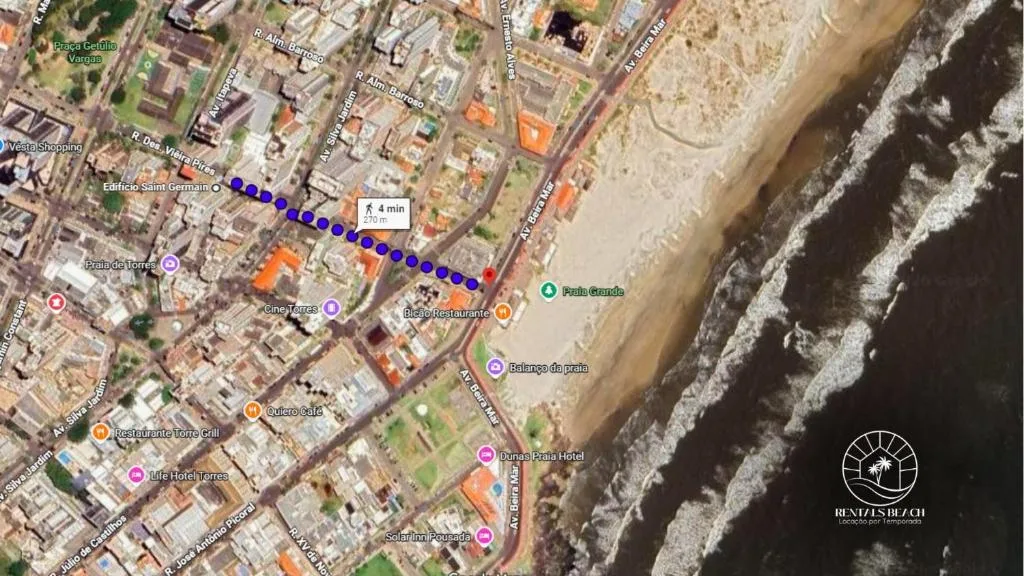 Apto 3 quartos com varanda a 270 mts do mar, Torres, na 260 Rua Desembargador Vieira Pires em Torres/RS — foto 36