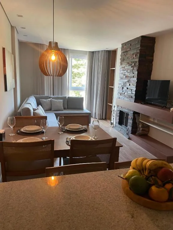 Lindo Flat no Serra Class com Piscina e Sauna, Canela, na Rua Minas Gerais em Canela/RS