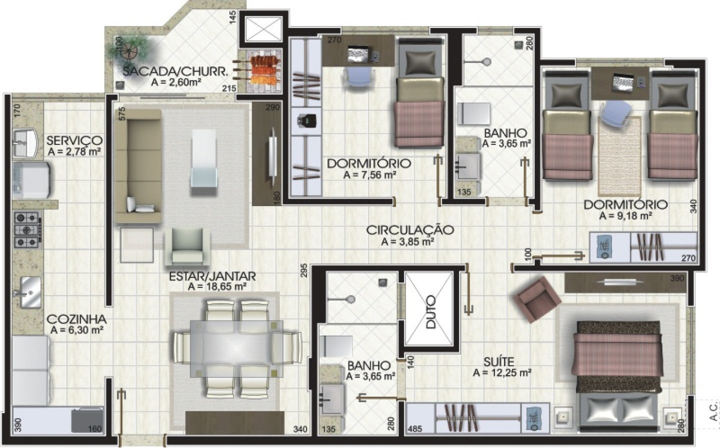 Osterwick apartamento a venda bairro Michel Criciúma — foto 11