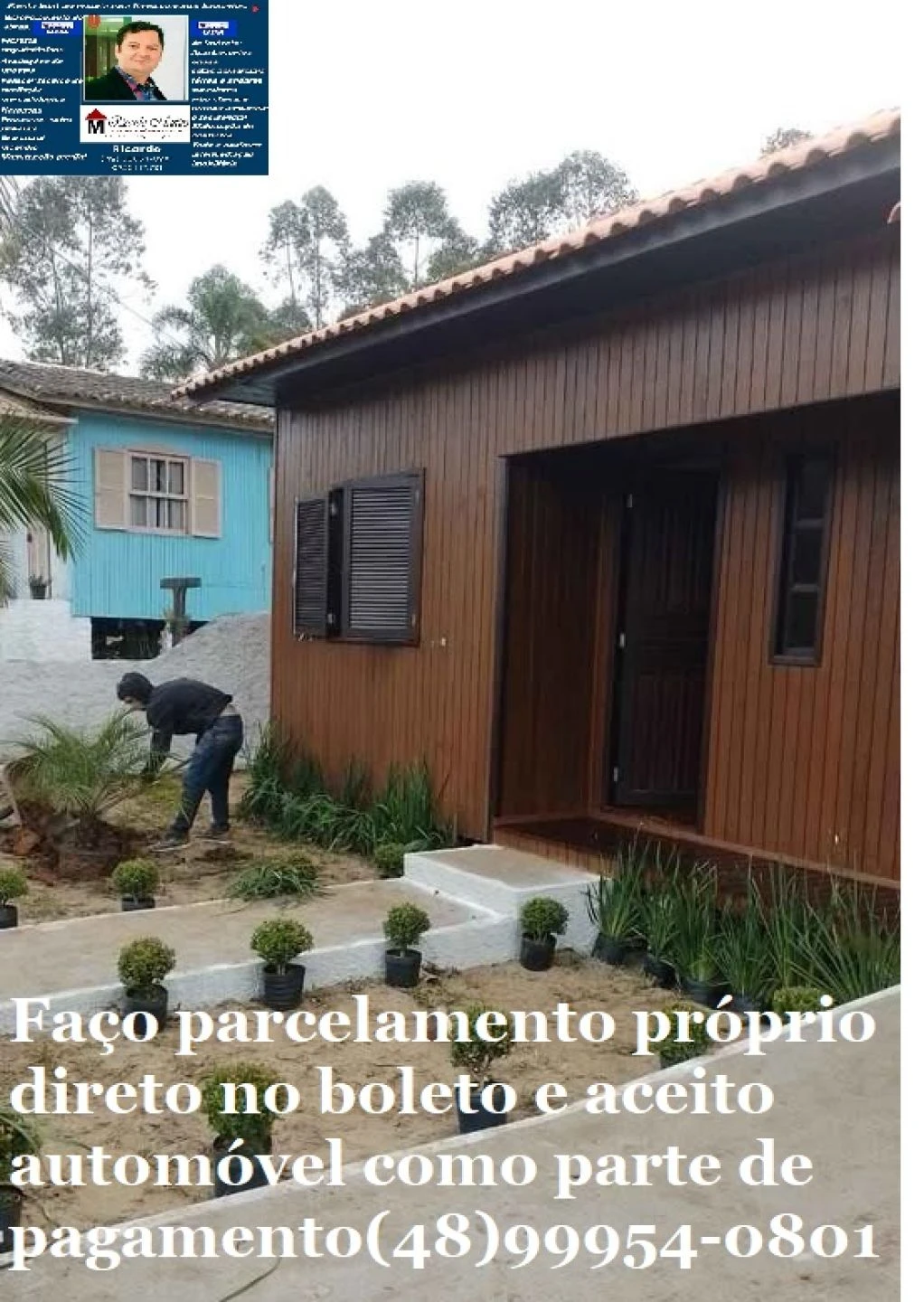 Casa de madeira a venda no bairro Rio Maina