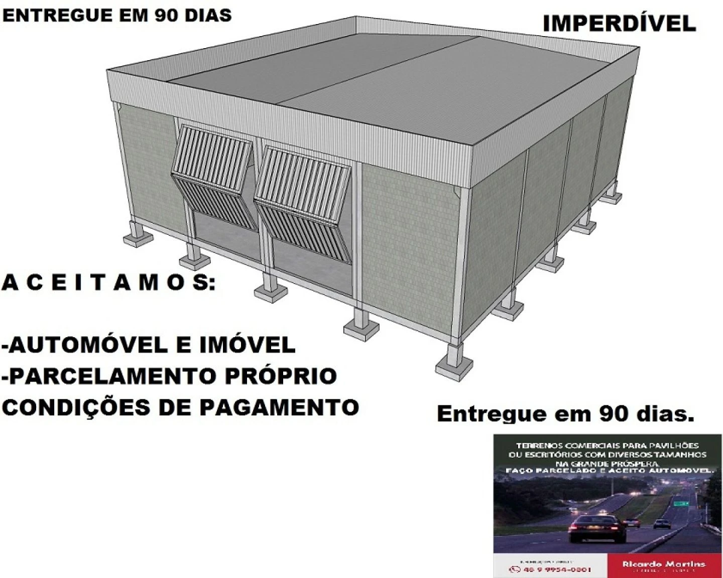 Pavilhão a venda grande Prospera Criciúma