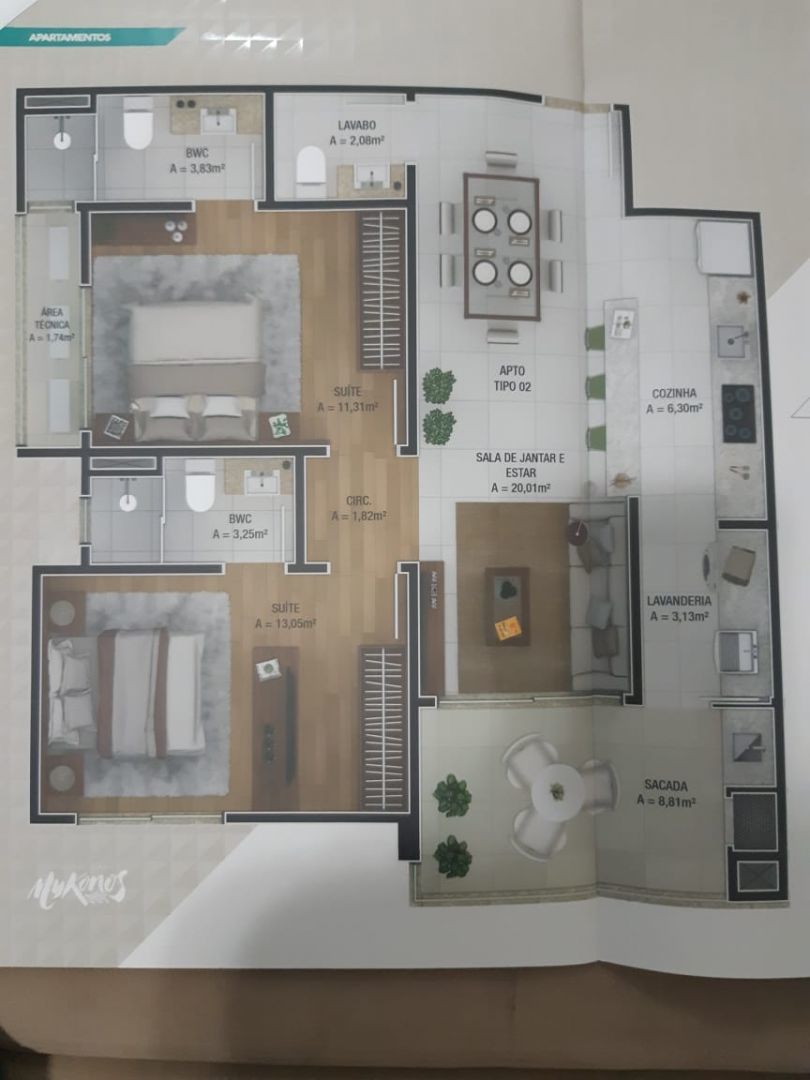Apartamento 1 dormitório Próximo a Roda Gigante Barra Norte Balneário — foto 12