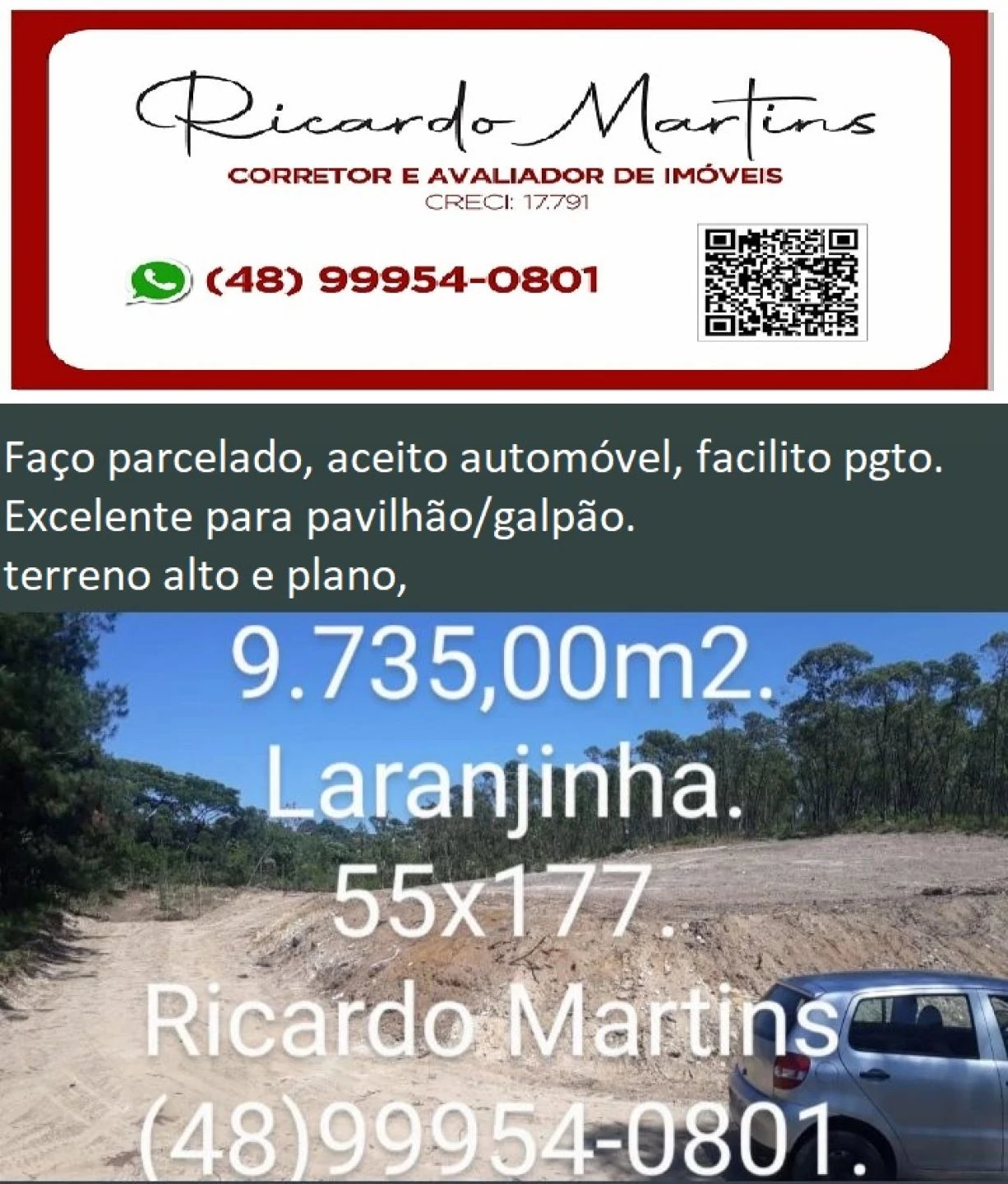 Terreno a venda Laranjinha Criciúma
