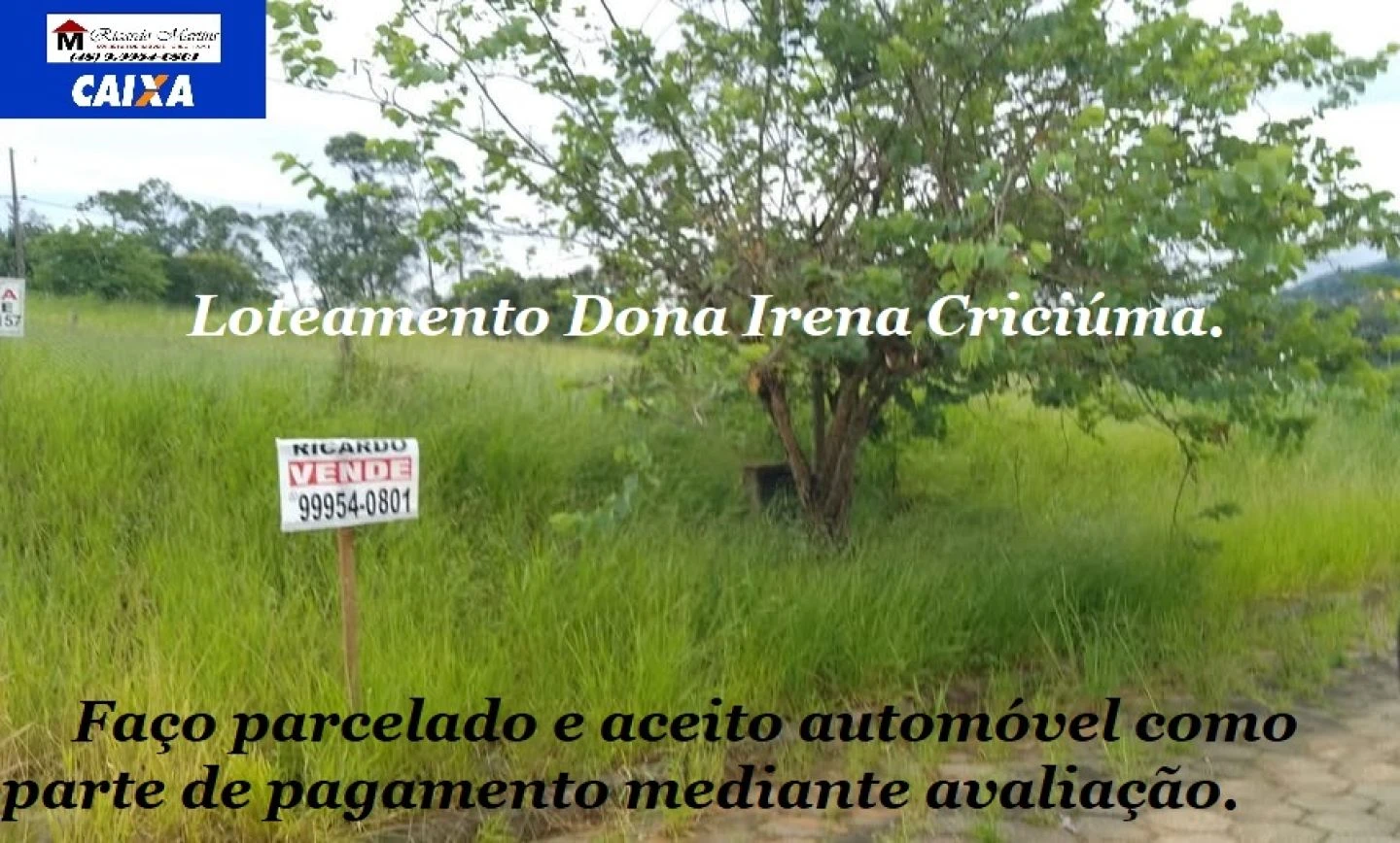 Terreno a venda loteamento Dona Irene Criciúma linha três ribeirões