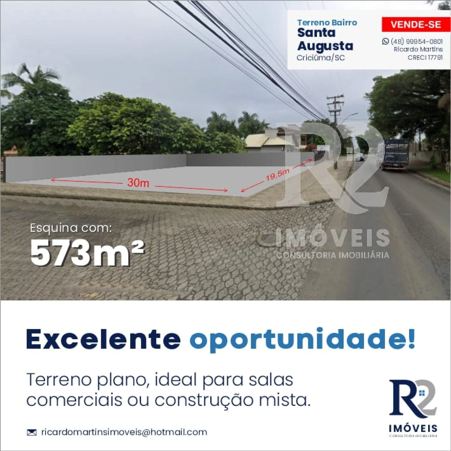 Terreno comercial a venda bairro Santa Augusta