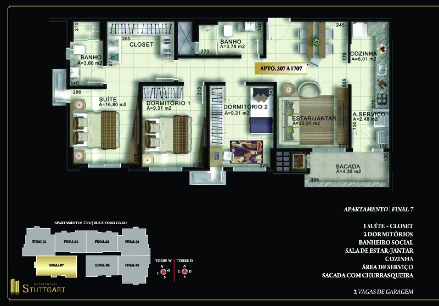 Stuttgart Centro Criciúma apartamento a venda — foto 12