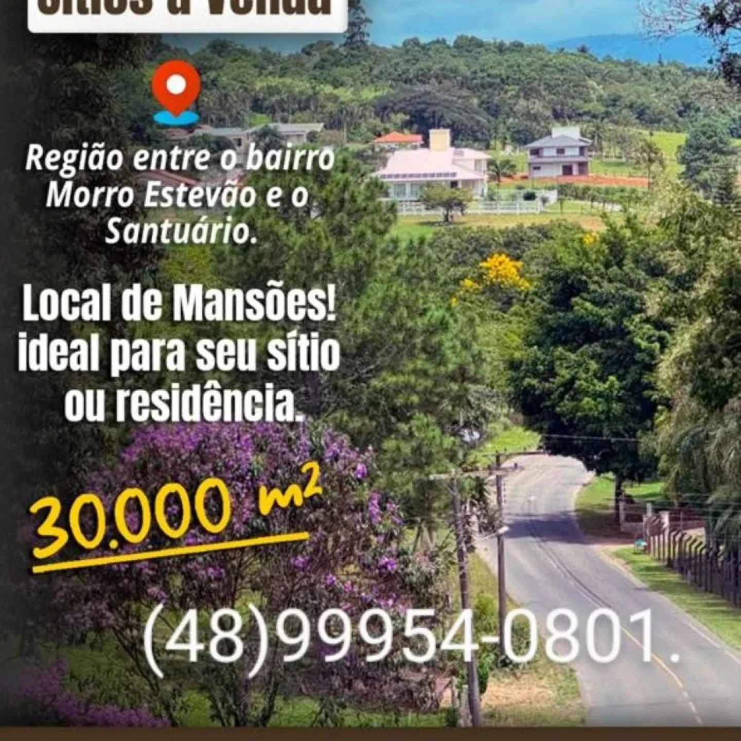 Terreno a venda Morro Estevão residência sítio sede campestre restaurante