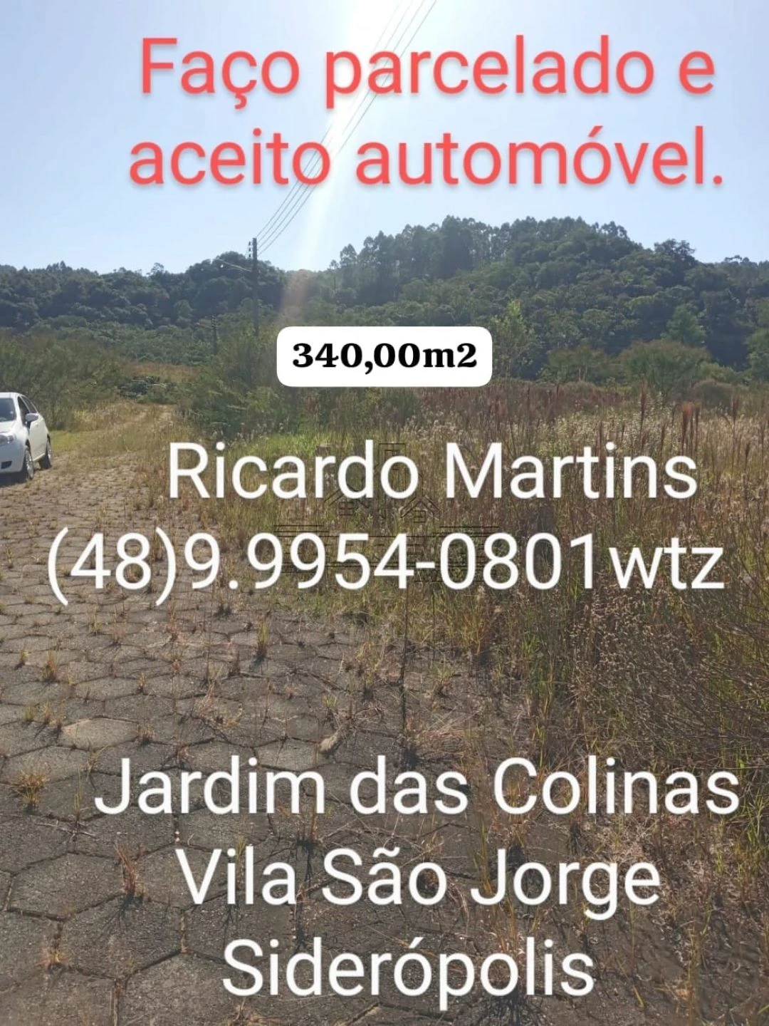 Terreno a venda no bairro vila São Jorge Siderópolis 