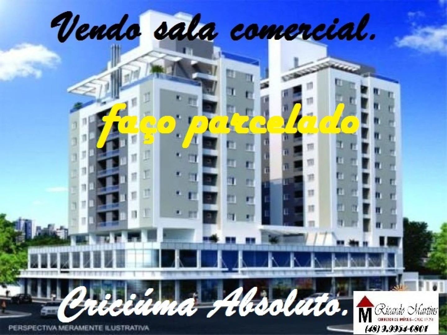Sala comercial a venda no Centro de Criciúma Absoluto