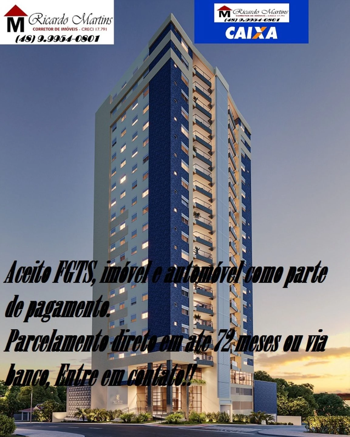 Tremezzo Centro Criciúma apartamento a venda