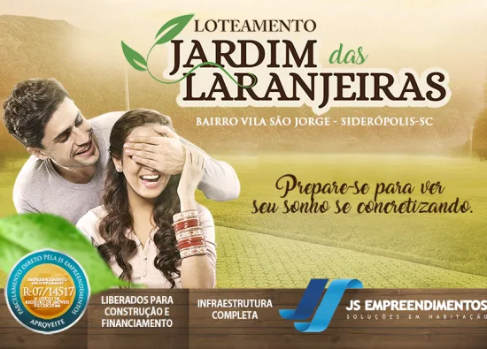 Loteamento Jardim das Laranjeiras bairro Vila São Jorge Siderópolis