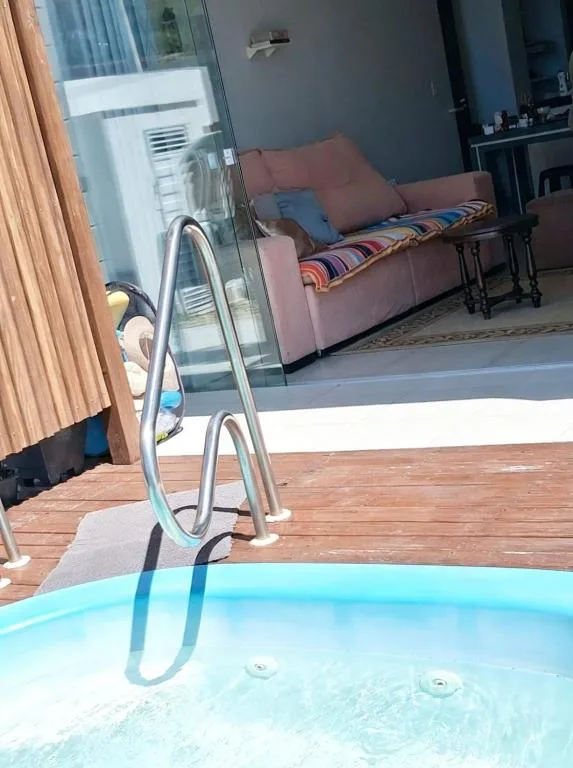 Casa inteira 3 quartos 6 pessoas com piscina de água salgada e hidromassagem em Porto Belo á 8 min do mar, Porto Belo, na R. Cap. Gualberto Leal Nunes em Porto Belo/SC — foto 12