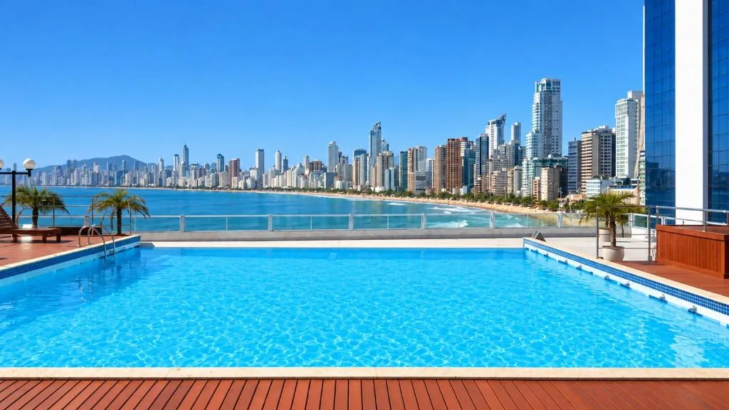 Apartamento em Prédio com Vista Mar encantadora - Praia, Piscina e Garagem, Balneário Camboriú, na 109 Rua João Francisco dos Santos em Balneário Camboriú/SC — foto 12