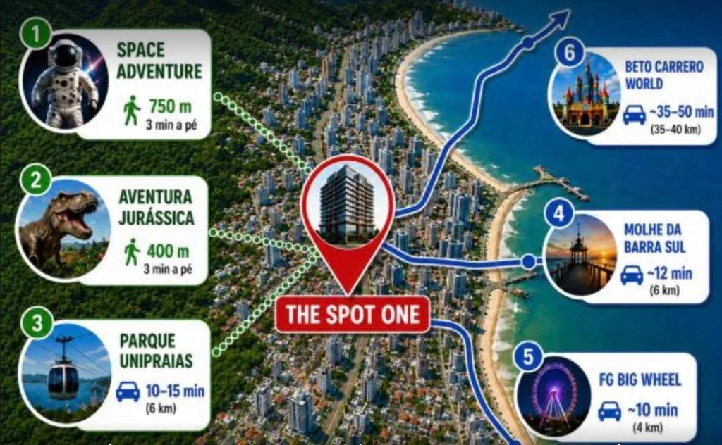 Exclusivo The Spot One Anexado ao Balneário Shopping, Balneário Camboriú, na Av. Santa Catarina em Balneário Camboriú/SC — foto 23