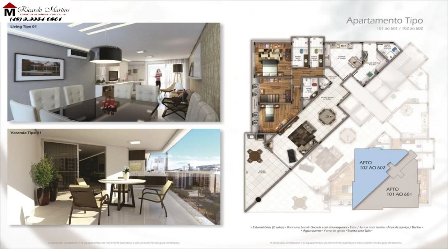 Plaza Mayour Centro Criciúma apartamento a venda — foto 5