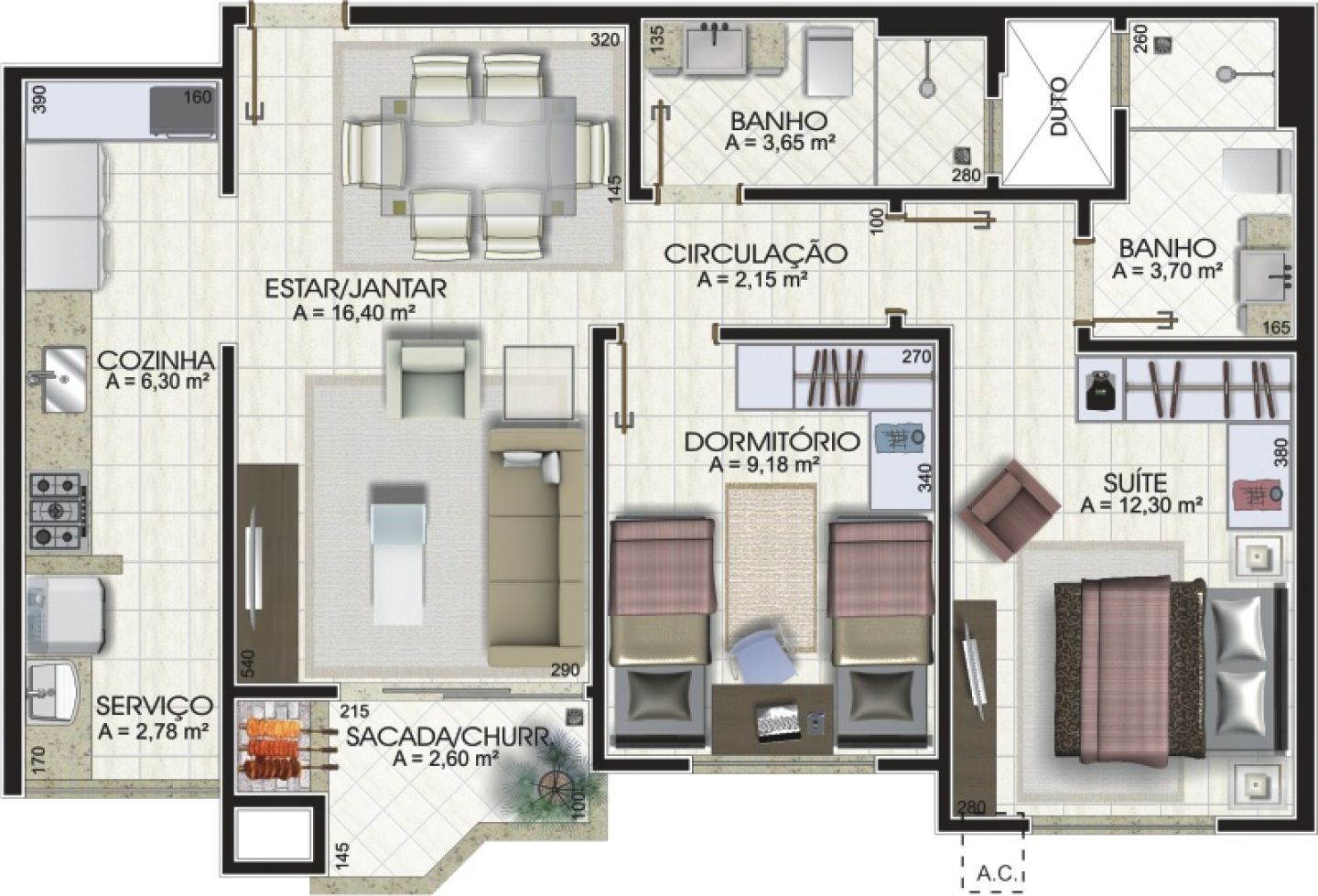 Osterwick apartamento a venda bairro Michel Criciúma — foto 9