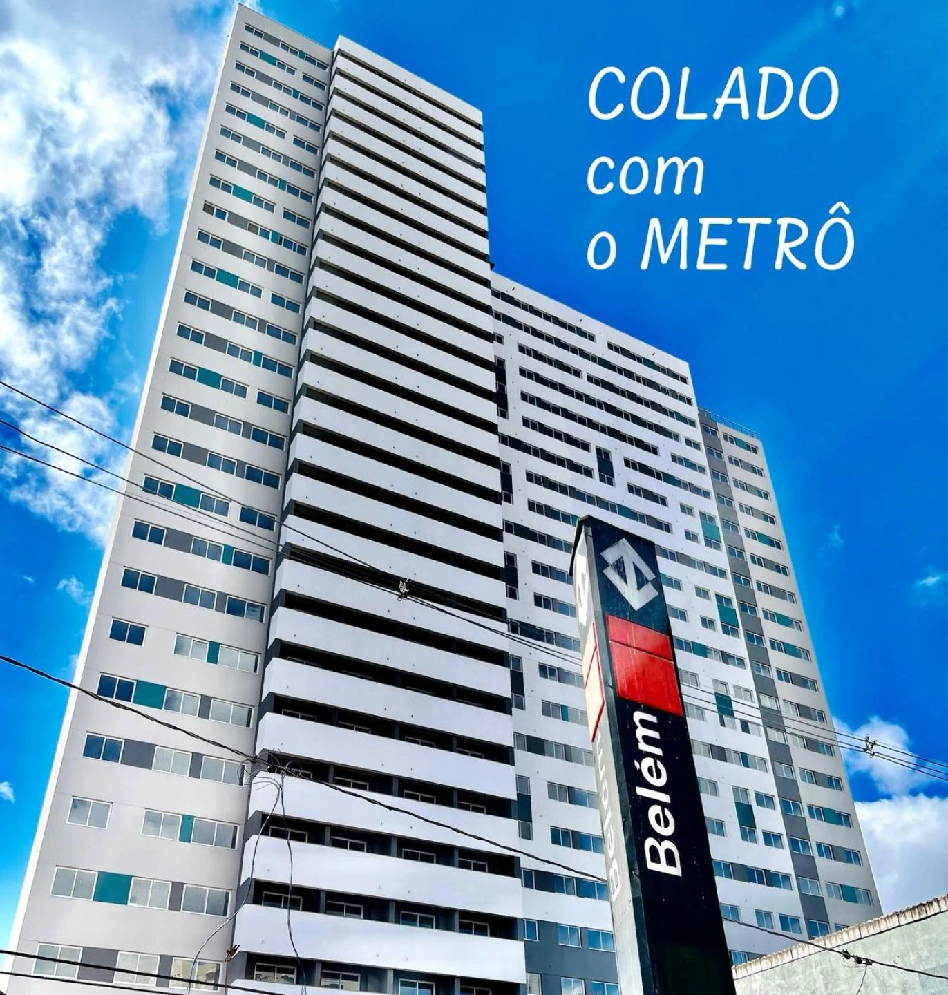 METRÔ a 5 PASSOS com AGUA e LUZ incluídos/MOBILIADO/sacada - Moov Belém Apartamento