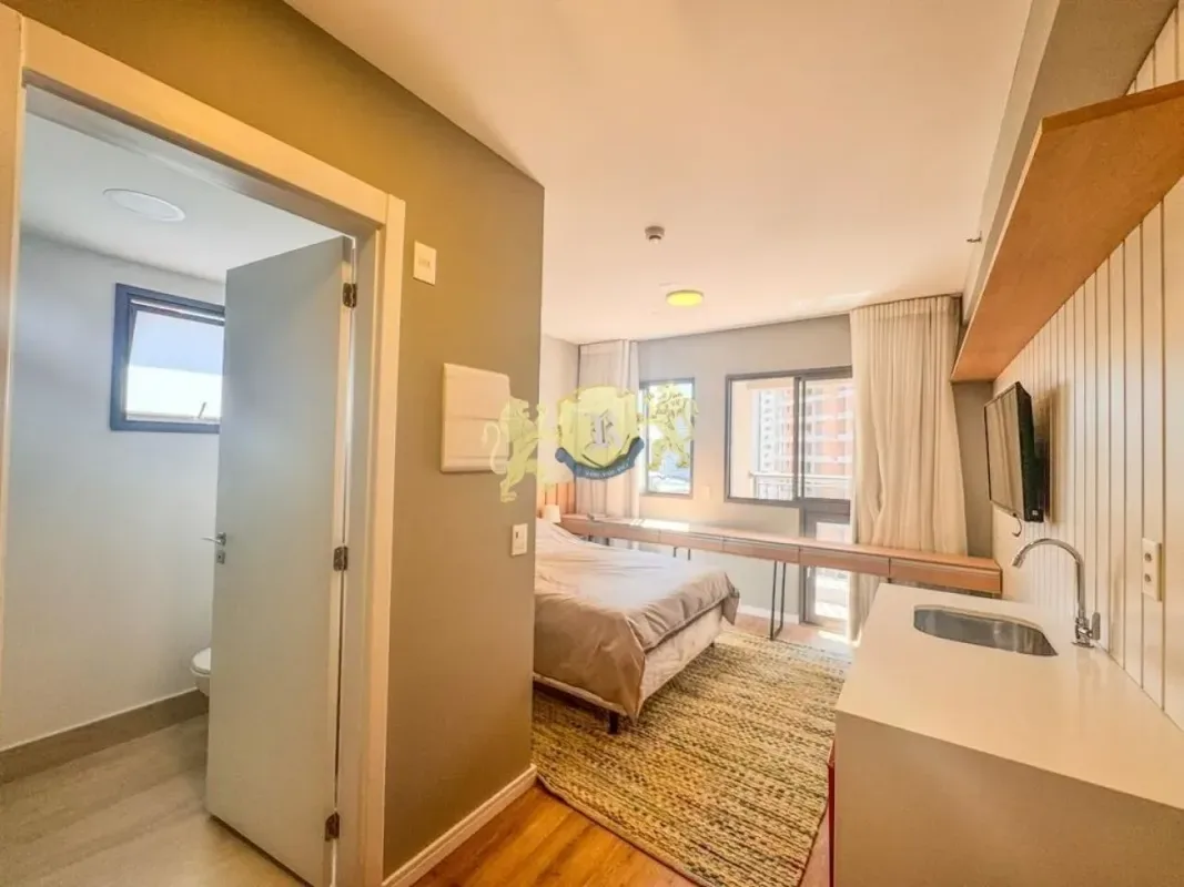 Apartamento para alugar com 21 m², 1 quarto, 1 banheiro em Santo Amaro, São Paulo/SP — foto 2