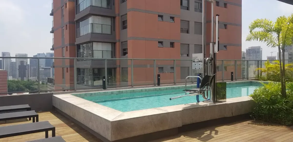 Apartamento para alugar com 27 m², 1 quarto, 1 banheiro em Santo Amaro, São Paulo/SP