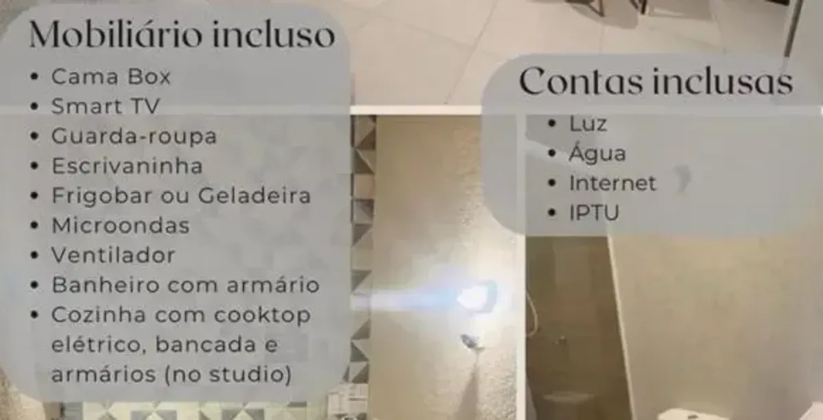 Studio para alugar com 20 m², 1 quarto, 1 banheiro em Santo Amaro, São Paulo/SP — foto 2