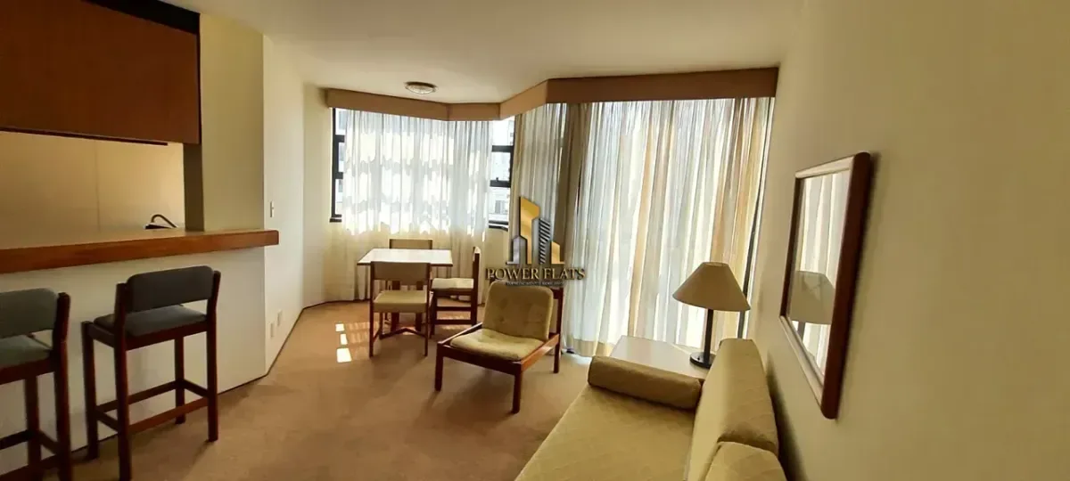 Flat para alugar com 50 m², 1 quarto, 1 banheiro, 1 vaga em Campo Belo, São Paulo/SP