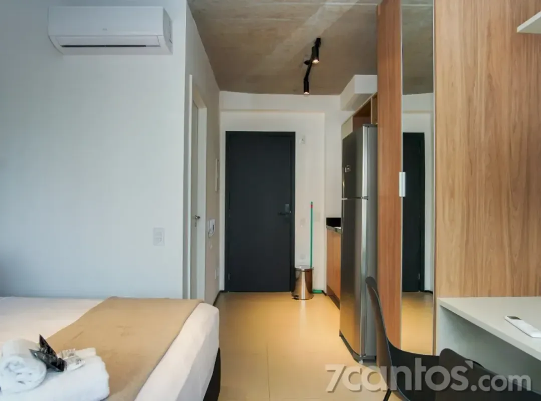 Apartamento para alugar com 25 m², 1 quarto, 1 banheiro em Santo Amaro, São Paulo/SP — foto 2