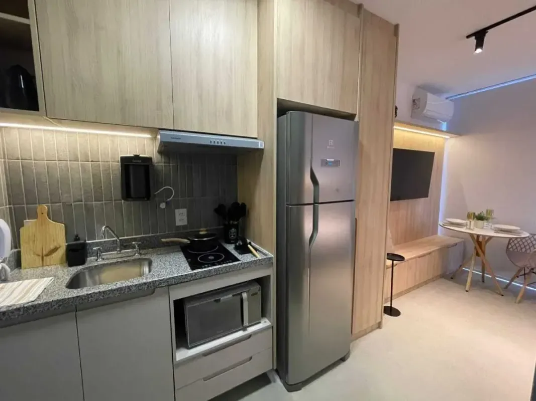 Apartamento para alugar com 24 m², 1 quarto, 1 banheiro em Santo Amaro, São Paulo/SP