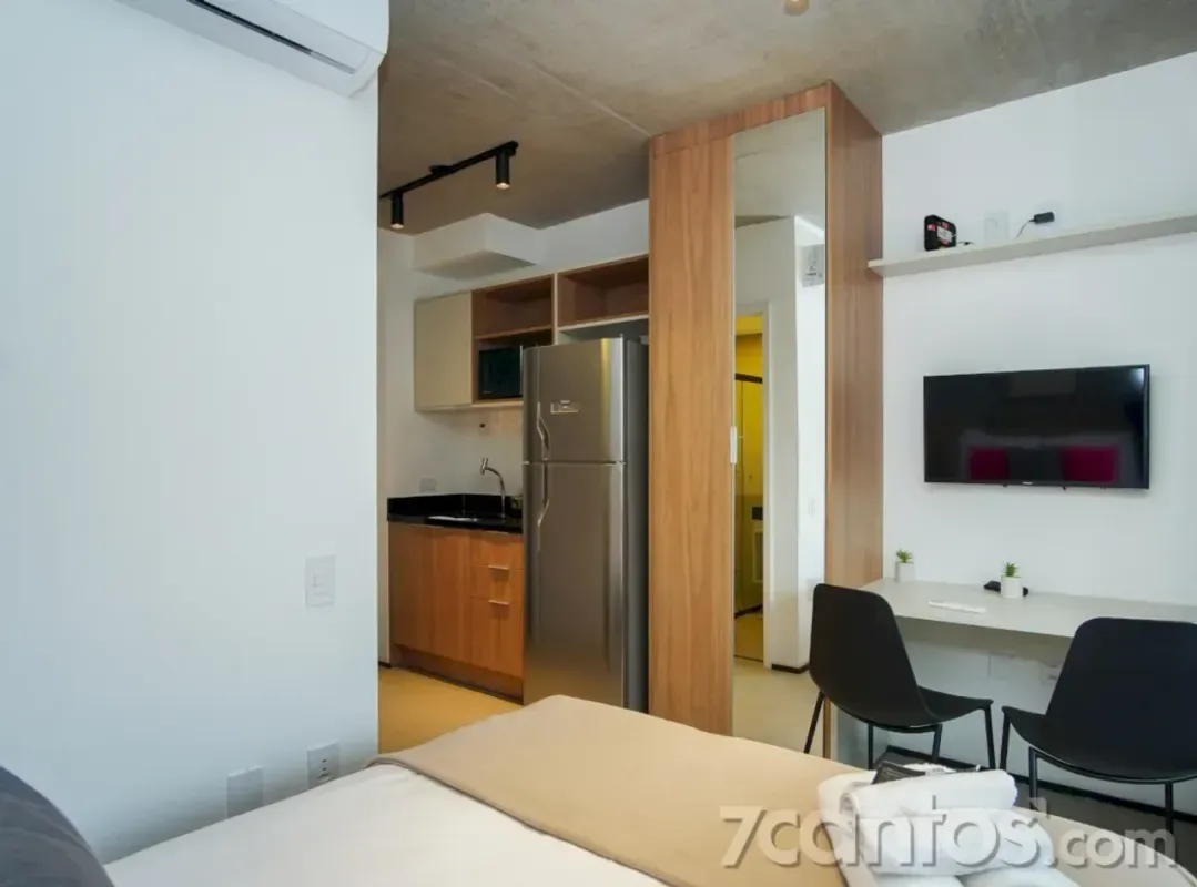 Apartamento para alugar com 25 m², 1 quarto, 1 banheiro em Santo Amaro, São Paulo/SP — foto 4