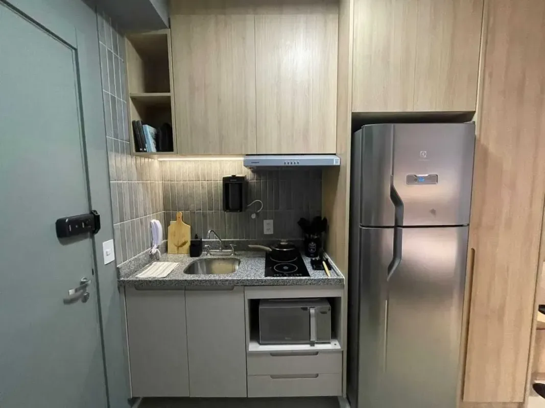 Apartamento para alugar com 24 m², 1 quarto, 1 banheiro em Santo Amaro, São Paulo/SP — foto 2