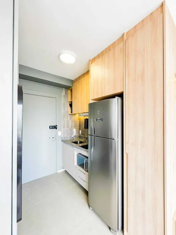Apartamento para alugar com 24 m², 1 quarto, 1 banheiro em Santo Amaro, São Paulo/SP — foto 3