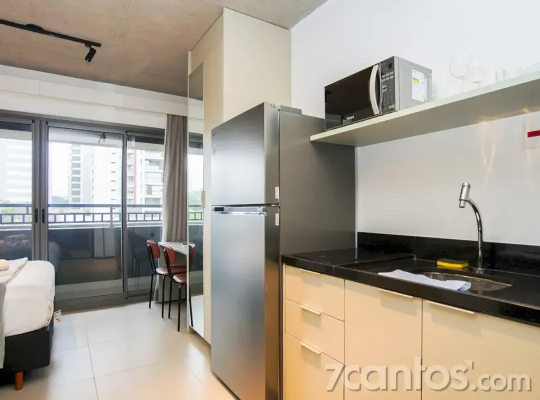 Apartamento para alugar com 25 m², 1 quarto, 1 banheiro em Santo Amaro, São Paulo/SP