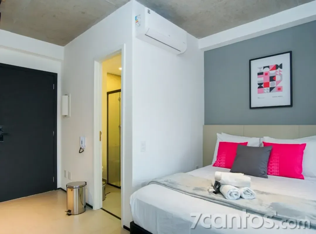 Apartamento para alugar com 25 m², 1 quarto, 1 banheiro em Santo Amaro, São Paulo/SP — foto 3