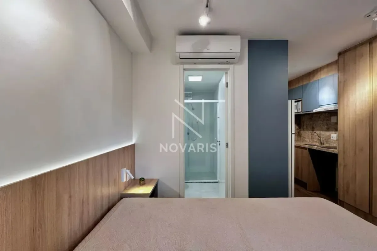Apartamento para alugar com 26 m², 1 quarto, 1 banheiro em Santo Amaro, São Paulo/SP — foto 14