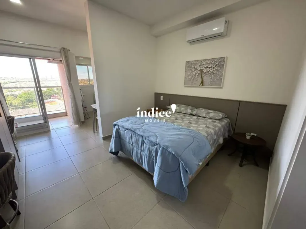 Apartamento para alugar com 33 m², 1 quarto, 1 banheiro, 1 vaga, na Avenida Talita Regazzini Verçosa, bairro Ribeirânia em Ribeirão Preto/SP