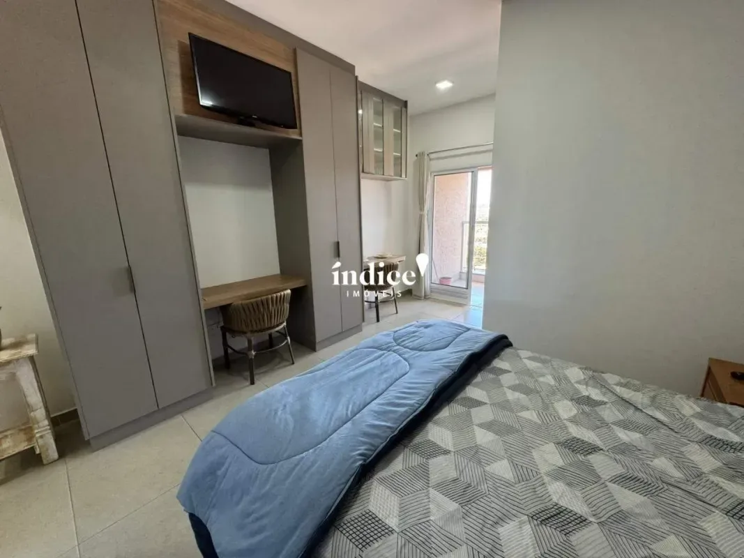 Apartamento para alugar com 33 m², 1 quarto, 1 banheiro, 1 vaga, na Avenida Talita Regazzini Verçosa, bairro Ribeirânia em Ribeirão Preto/SP — foto 2